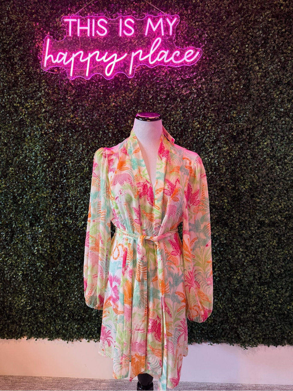 CAbi kimono in Tropical Print